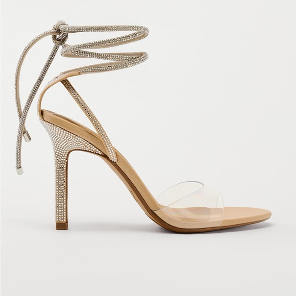 ZARA SPARKLY VINYL SANDALS NWT - Picture 4 of 5